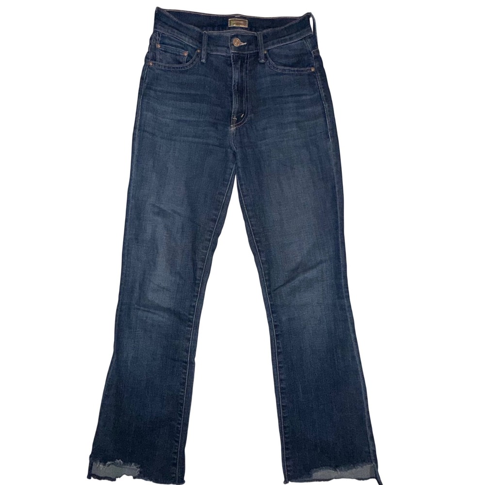 Mother The Insider Crop Step Fray 24 Dark‎ Blue High Rise 
Girl Crush